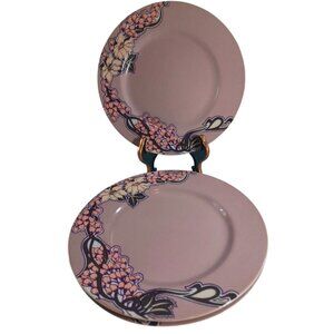 3 RARE Georges Briard Wisteria Floral Parisienne Art Nouveau Salad Plates